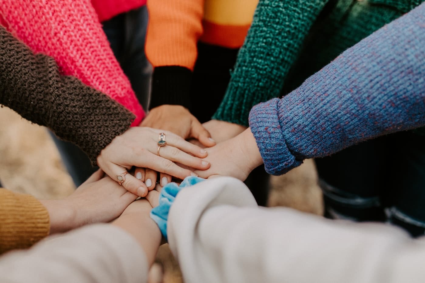 Hands joining in partnership — LGU service and collaboration